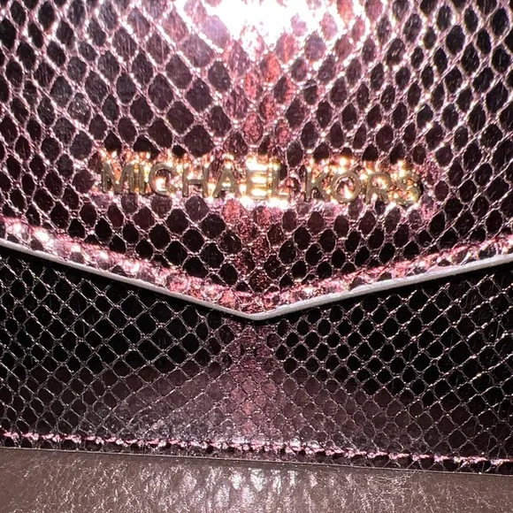 Michael Kors Shimmering Maroon Crossbody Bag